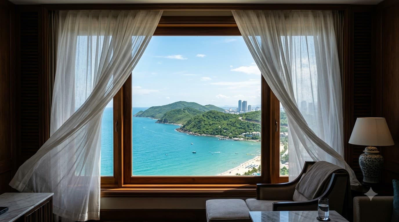 Framing Shot — Góc lồng khung tự nhiên qua vòm cửa dẫn ánh nhìn vào chủ thể